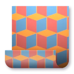 Isometric Cubes Wall