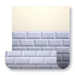 Half Tiled Wall