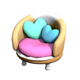 Pastel Round Armchair